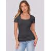 imageANRABESS Women Short Sleeve Tops Scoop Neck Ribbed Knit Slim Fitted Basic Tee Shirt Casual Summer Clothes 2026 Spring OutfitsDark Grey