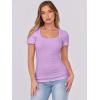 imageANRABESS Women Short Sleeve Tops Scoop Neck Ribbed Knit Slim Fitted Basic Tee Shirt Casual Summer Clothes 2026 Spring OutfitsLight Purple
