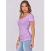 imageANRABESS Women Short Sleeve Tops Scoop Neck Ribbed Knit Slim Fitted Basic Tee Shirt Casual Summer Clothes 2026 Spring OutfitsLight Purple