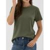 imageANRABESS Women Short Sleeve Tops Summer Basic Tee WrinkleFree Trendy Cute T Shirts 2026 Spring Business Casual OutfitsArmy Green
