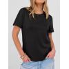 imageANRABESS Women Short Sleeve Tops Summer Basic Tee WrinkleFree Trendy Cute T Shirts 2026 Spring Business Casual OutfitsBlack