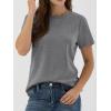 imageANRABESS Women Short Sleeve Tops Summer Basic Tee WrinkleFree Trendy Cute T Shirts 2026 Spring Business Casual OutfitsGrey