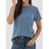 imageANRABESS Women Short Sleeve Tops Summer Basic Tee WrinkleFree Trendy Cute T Shirts 2026 Spring Business Casual OutfitsGrey Blue