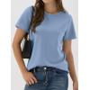 imageANRABESS Women Short Sleeve Tops Summer Basic Tee WrinkleFree Trendy Cute T Shirts 2026 Spring Business Casual OutfitsLight Blue