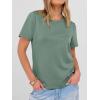 imageANRABESS Women Short Sleeve Tops Summer Basic Tee WrinkleFree Trendy Cute T Shirts 2026 Spring Business Casual OutfitsLight Green
