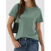 imageANRABESS Women Short Sleeve Tops Summer Basic Tee WrinkleFree Trendy Cute T Shirts 2026 Spring Business Casual OutfitsLight Green