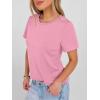 imageANRABESS Women Short Sleeve Tops Summer Basic Tee WrinkleFree Trendy Cute T Shirts 2026 Spring Business Casual OutfitsPink