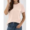 imageANRABESS Women Short Sleeve Tops Summer Basic Tee WrinkleFree Trendy Cute T Shirts 2026 Spring Business Casual OutfitsPink Cream