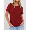 imageANRABESS Women Short Sleeve Tops Summer Basic Tee WrinkleFree Trendy Cute T Shirts 2026 Spring Business Casual OutfitsRed