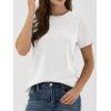 imageANRABESS Women Short Sleeve Tops Summer Basic Tee WrinkleFree Trendy Cute T Shirts 2026 Spring Business Casual OutfitsWhite