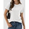 imageANRABESS Women Short Sleeve Tops Summer Basic Tee WrinkleFree Trendy Cute T Shirts 2026 Spring Business Casual OutfitsWhite