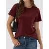 imageANRABESS Women Short Sleeve Tops Summer Basic Tee WrinkleFree Trendy Cute T Shirts 2026 Spring Business Casual OutfitsWine Red