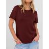 imageANRABESS Women Short Sleeve Tops Summer Basic Tee WrinkleFree Trendy Cute T Shirts 2026 Spring Business Casual OutfitsWine Red