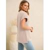 imageANRABESS Women Short Sleeve Waffle Knit Henley Shirts Casual Loose Summer Top High Low Slit TShirts Vacation ClothesBeige