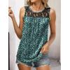 imageANRABESS Women Summer Lace Tank Tops 2026 Summer Sleeveless Loose Fit Curved Hem Flowy Shirts Dressy Casual Tunic BlouseBlue Green Floral