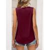 imageANRABESS Women Summer Lace Tank Tops 2026 Summer Sleeveless Loose Fit Curved Hem Flowy Shirts Dressy Casual Tunic BlouseBurgundy