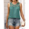 imageANRABESS Women Summer Lace Tank Tops 2026 Summer Sleeveless Loose Fit Curved Hem Flowy Shirts Dressy Casual Tunic BlouseGray Green