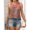 imageANRABESS Women Summer Lace Tank Tops 2026 Summer Sleeveless Loose Fit Curved Hem Flowy Shirts Dressy Casual Tunic BlouseOrange Print