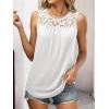 imageANRABESS Women Summer Lace Tank Tops 2026 Summer Sleeveless Loose Fit Curved Hem Flowy Shirts Dressy Casual Tunic BlouseWhite