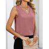 imageANRABESS Women Tank Tops Ruched Shoulder Dressy Blouse Business Casual Outfits Sleeveless V Neck Shirt Beach Vacation ClothesDusty Rose