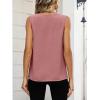 imageANRABESS Women Tank Tops Ruched Shoulder Dressy Blouse Business Casual Outfits Sleeveless V Neck Shirt Beach Vacation ClothesDusty Rose