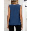 imageANRABESS Women Tank Tops Ruched Shoulder Dressy Blouse Business Casual Outfits Sleeveless V Neck Shirt Beach Vacation ClothesNavy Blue