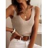 imageANRABESS Women Tank Tops Scoop Neck Ribbed Knit Summer Sweater 2026 Sleeveless Casual Shirts Cute Beach Vacation ClothesLight Khaki