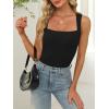 imageANRABESS Women Tank Tops Square Neck Sleeveless Summer Slim Fit Shirts Knit Basic Tee Undershirts 2026 Beach Vacation ClothesBlack