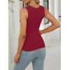 imageANRABESS Women Tank Tops Square Neck Sleeveless Summer Slim Fit Shirts Knit Basic Tee Undershirts 2026 Beach Vacation ClothesBurgundy