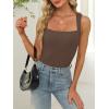 imageANRABESS Women Tank Tops Square Neck Sleeveless Summer Slim Fit Shirts Knit Basic Tee Undershirts 2026 Beach Vacation ClothesCoffee