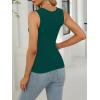 imageANRABESS Women Tank Tops Square Neck Sleeveless Summer Slim Fit Shirts Knit Basic Tee Undershirts 2026 Beach Vacation ClothesForest Green