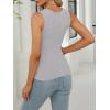 imageANRABESS Women Tank Tops Square Neck Sleeveless Summer Slim Fit Shirts Knit Basic Tee Undershirts 2026 Beach Vacation ClothesGrey