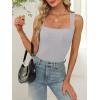 imageANRABESS Women Tank Tops Square Neck Sleeveless Summer Slim Fit Shirts Knit Basic Tee Undershirts 2026 Beach Vacation ClothesGrey