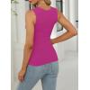 imageANRABESS Women Tank Tops Square Neck Sleeveless Summer Slim Fit Shirts Knit Basic Tee Undershirts 2026 Beach Vacation ClothesHot Pink