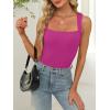 imageANRABESS Women Tank Tops Square Neck Sleeveless Summer Slim Fit Shirts Knit Basic Tee Undershirts 2026 Beach Vacation ClothesHot Pink