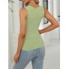 imageANRABESS Women Tank Tops Square Neck Sleeveless Summer Slim Fit Shirts Knit Basic Tee Undershirts 2026 Beach Vacation ClothesPea Green