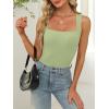 imageANRABESS Women Tank Tops Square Neck Sleeveless Summer Slim Fit Shirts Knit Basic Tee Undershirts 2026 Beach Vacation ClothesPea Green