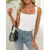 imageANRABESS Women Tank Tops Square Neck Sleeveless Summer Slim Fit Shirts Knit Basic Tee Undershirts 2026 Beach Vacation ClothesWhite