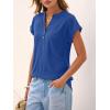 imageANRABESS Women Tops Short Sleeve V Neck Eyelet Shirts Dressy Casual Blouses 2026 Summer Tee TShirts Vacation OutfitsRoyal Blue