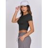 imageANRABESS Womens Basic Tee Summer Outfits Crewneck Short Sleeve Crop Tops Slim Fitted T Shirts Y2k 2026 Trendy ClothingBlack