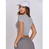 imageANRABESS Womens Basic Tee Summer Outfits Crewneck Short Sleeve Crop Tops Slim Fitted T Shirts Y2k 2026 Trendy ClothingLight Gray