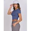 imageANRABESS Womens Basic Tee Summer Outfits Crewneck Short Sleeve Crop Tops Slim Fitted T Shirts Y2k 2026 Trendy ClothingNavy Blue