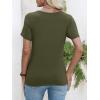 imageANRABESS Womens Boat Neck Tops Short Sleeve TShirts Causal Fashion Tee Shirts 2026 Summer Spring ClothesArmy Green