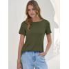 imageANRABESS Womens Boat Neck Tops Short Sleeve TShirts Causal Fashion Tee Shirts 2026 Summer Spring ClothesArmy Green