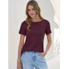 imageANRABESS Womens Boat Neck Tops Short Sleeve TShirts Causal Fashion Tee Shirts 2026 Summer Spring ClothesBurgundy