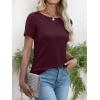 imageANRABESS Womens Boat Neck Tops Short Sleeve TShirts Causal Fashion Tee Shirts 2026 Summer Spring ClothesBurgundy