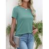 imageANRABESS Womens Boat Neck Tops Short Sleeve TShirts Causal Fashion Tee Shirts 2026 Summer Spring ClothesGreen