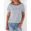 imageANRABESS Womens Boat Neck Tops Short Sleeve TShirts Causal Fashion Tee Shirts 2026 Summer Spring ClothesNavy Blue White Stripe