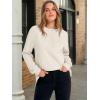 imageANRABESS Womens Long Sleeve Henley Tops Tunic Sweatshirt Loose Slit Casual Button Shirts Pullover 2026 Spring Winter OutfitsBeige