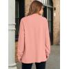 imageANRABESS Womens Long Sleeve Henley Tops Tunic Sweatshirt Loose Slit Casual Button Shirts Pullover 2026 Spring Winter OutfitsCoral Pink